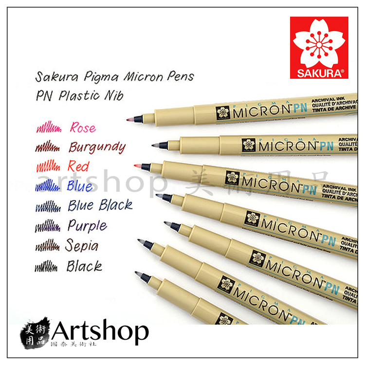 Sakura Pigma Micron Set Penne Grigie - 01, 05, 10 E Brush - Inchiostro Impermeabile E Resistente