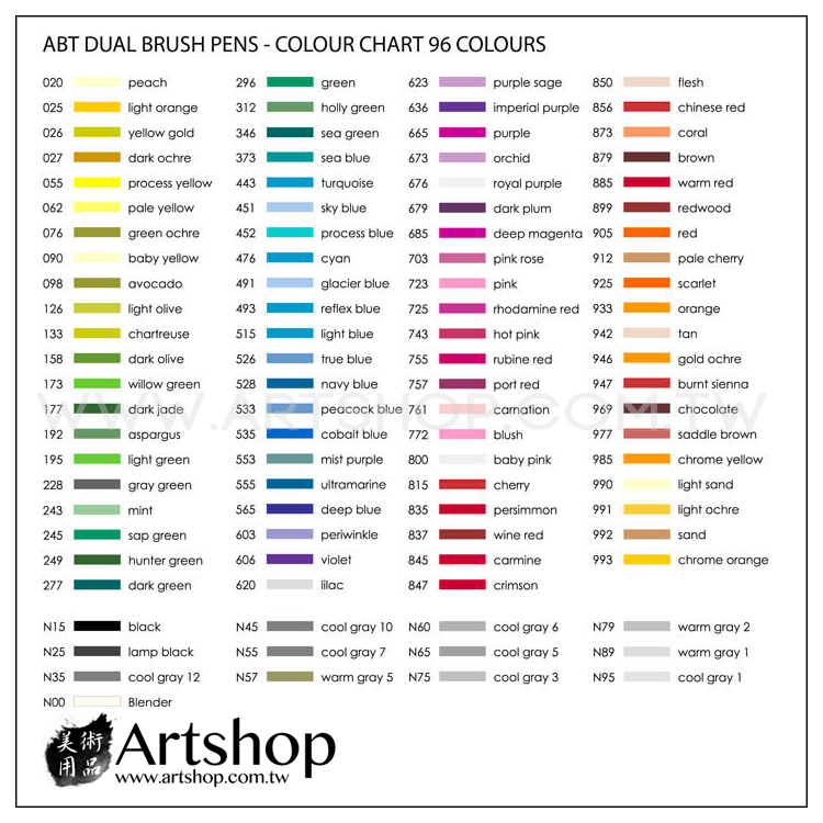 tombow dual brush 96