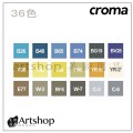 美國 croma X5 軟毛雙頭麥克筆-36色 