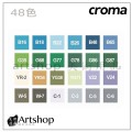 美國 croma X5 軟毛雙頭麥克筆-48色 