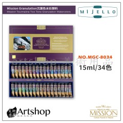 韓國 MIJELLO 美捷樂 MISSION 雙色 沉澱色水彩 盒裝 15ml 34色