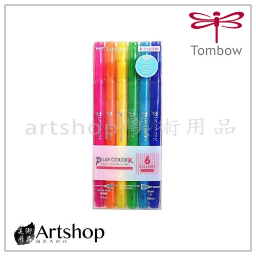 日本 TOMBOW 蜻蜓 PLAY COLOR K 雙頭彩色筆(6色) (A)